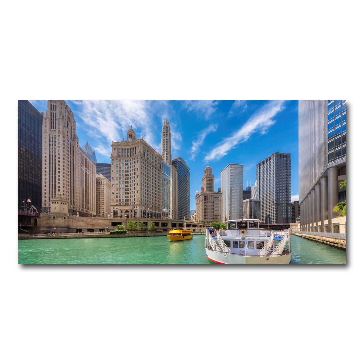 AUTO-MOCKUP WHITE | Chicago River | 1 Piece | Gallery Wrap Canvas | group=2x1