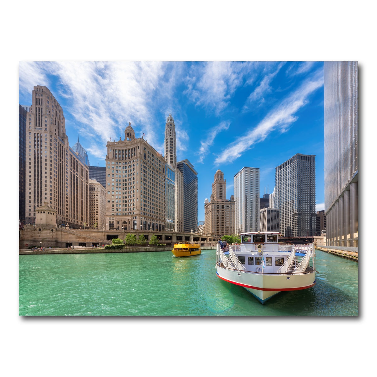 AUTO-MOCKUP WHITE | Chicago River | 1 Piece | Gallery Wrap Canvas | group=4x3