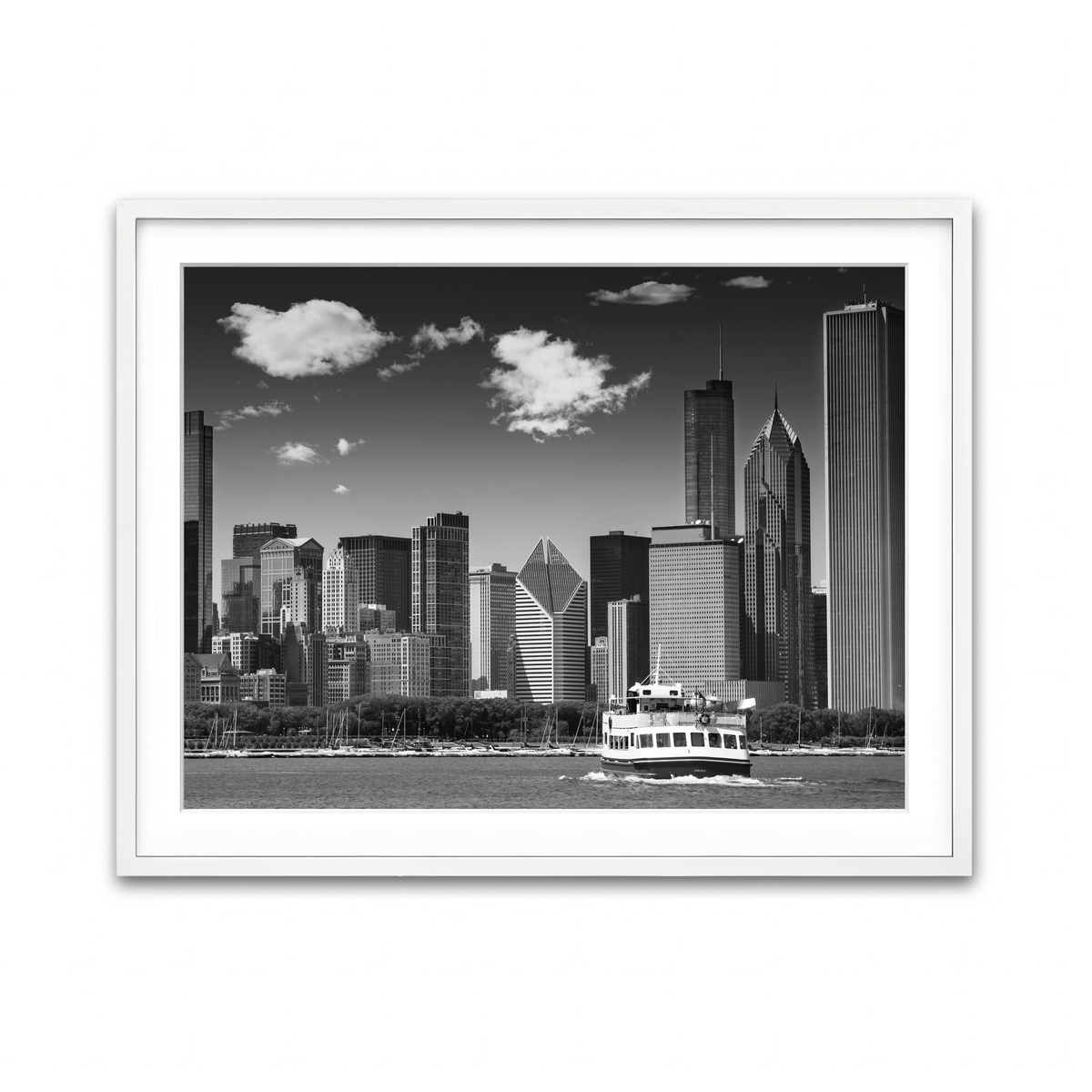 Framed Print 4x3 White