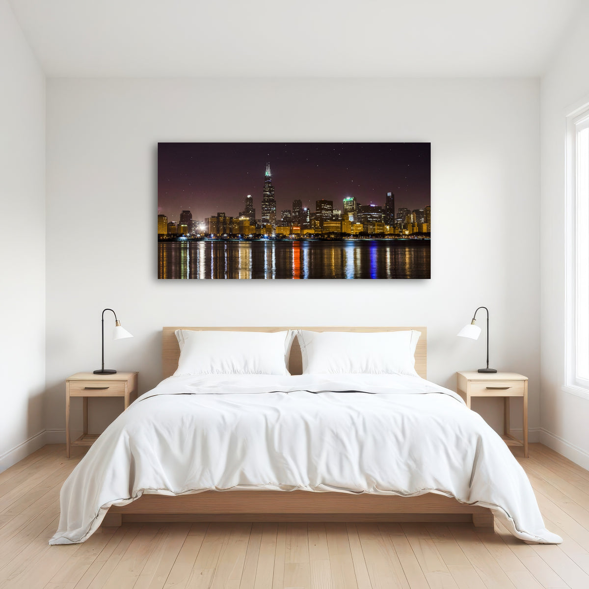 AUTO-MOCKUP ROOM | Chicago Skyline at Night