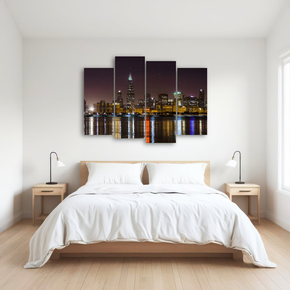 AUTO-MOCKUP ROOM | Chicago Skyline at Night