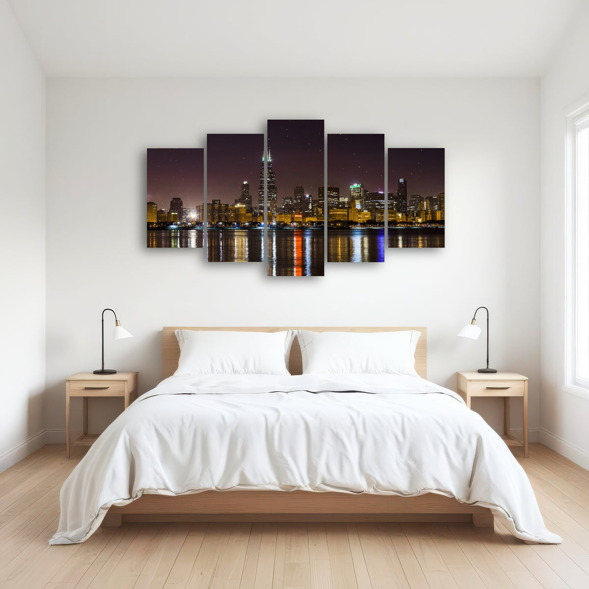 AUTO-MOCKUP ROOM | Chicago Skyline at Night