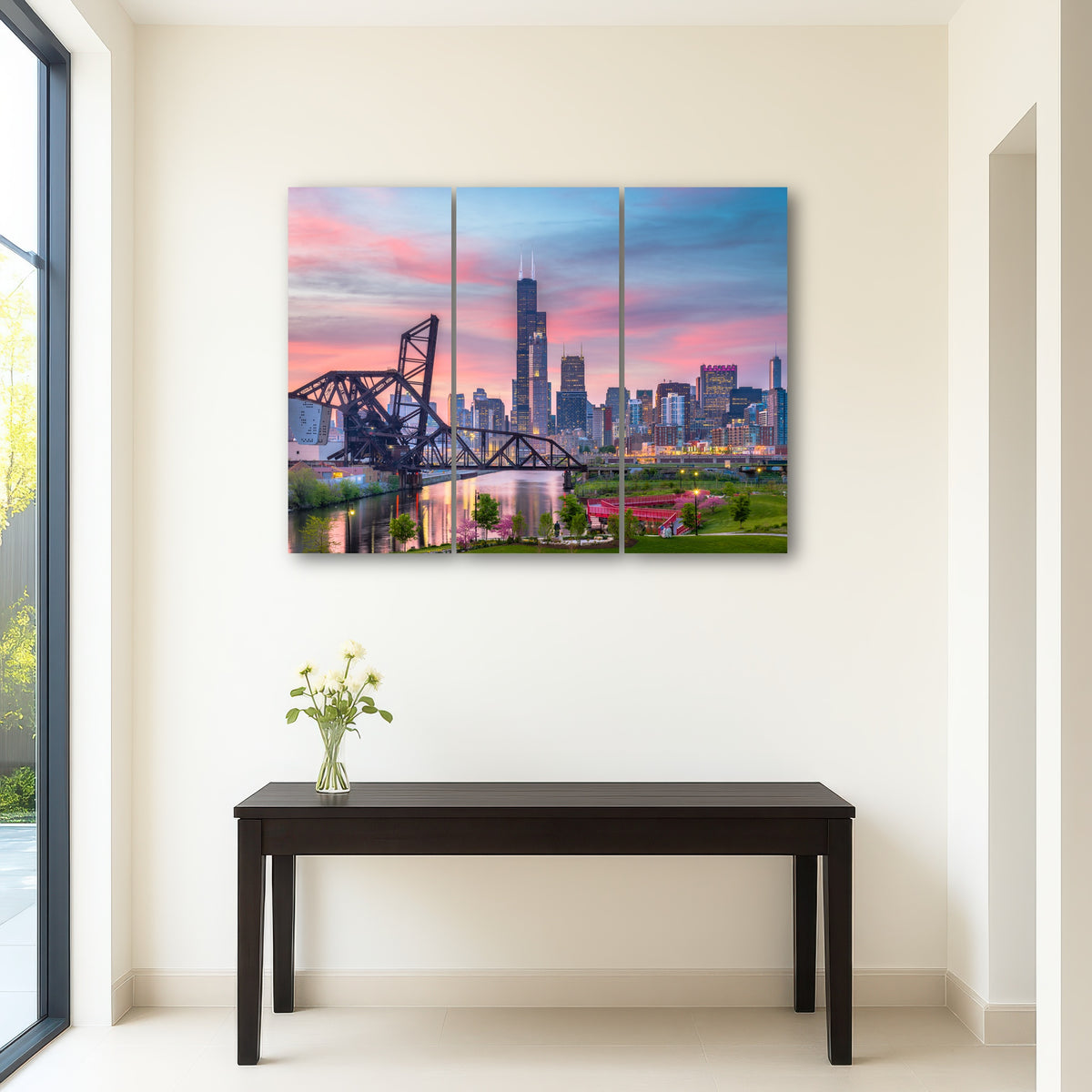 AUTO-MOCKUP ROOM | Chicago Skyline at Twilight