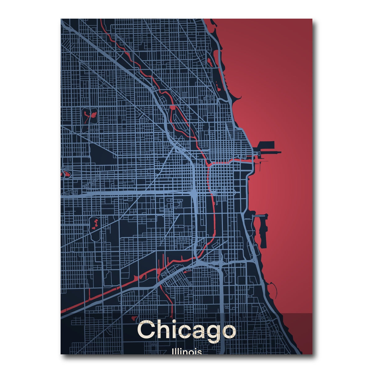 AUTO-MOCKUP WHITE | Chicago | 1 Piece | Gallery Wrap Canvas | group=3x4