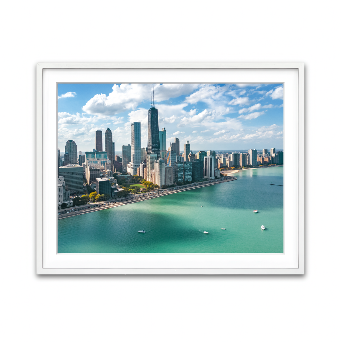 Framed Print 4x3 White