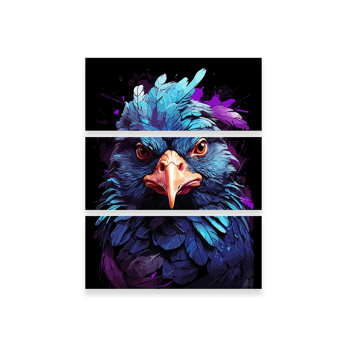 Chicken Animal Colorful Wall Art
