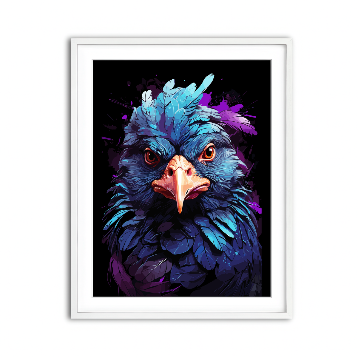 Framed Print 3x4 White