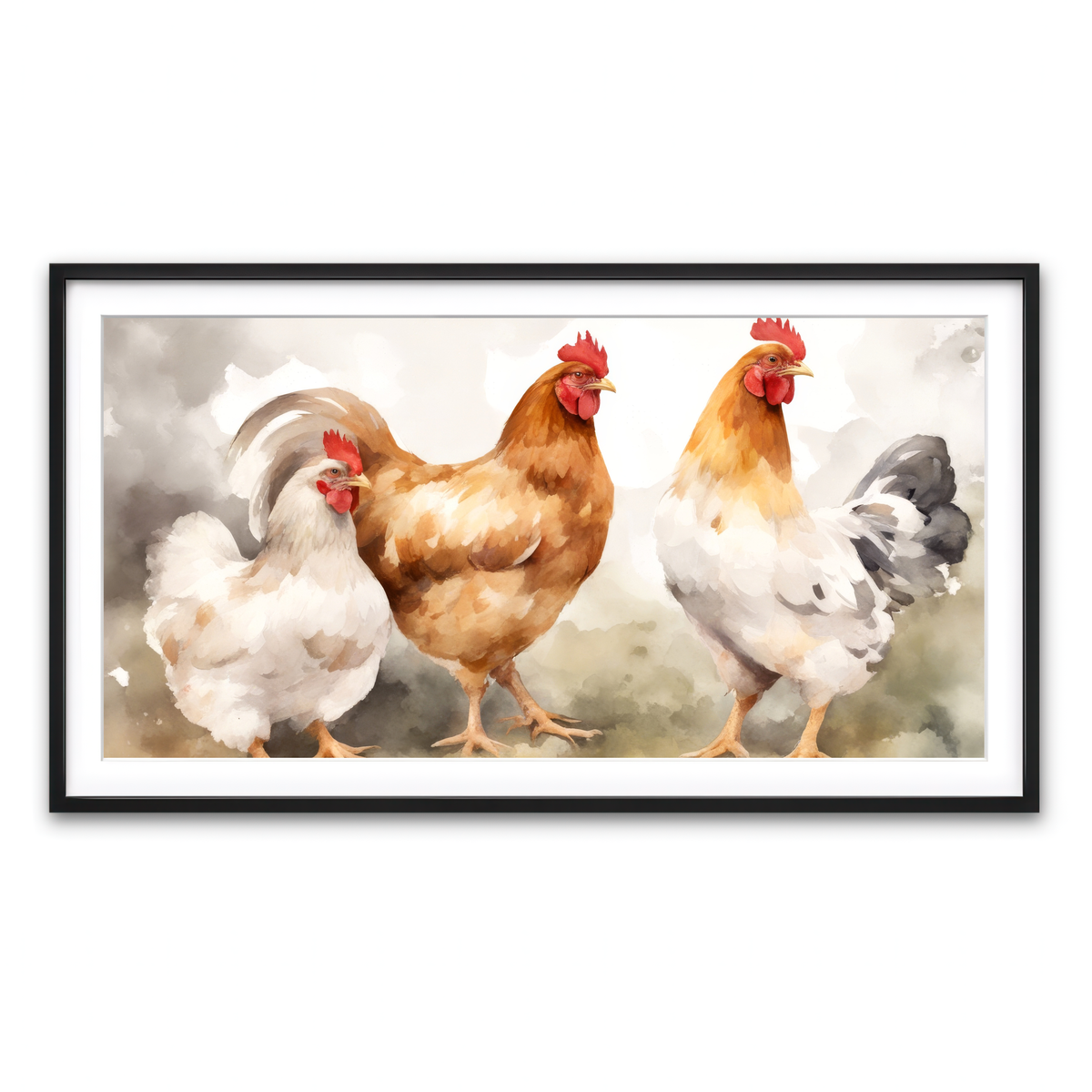 Framed Print 2x1 Black