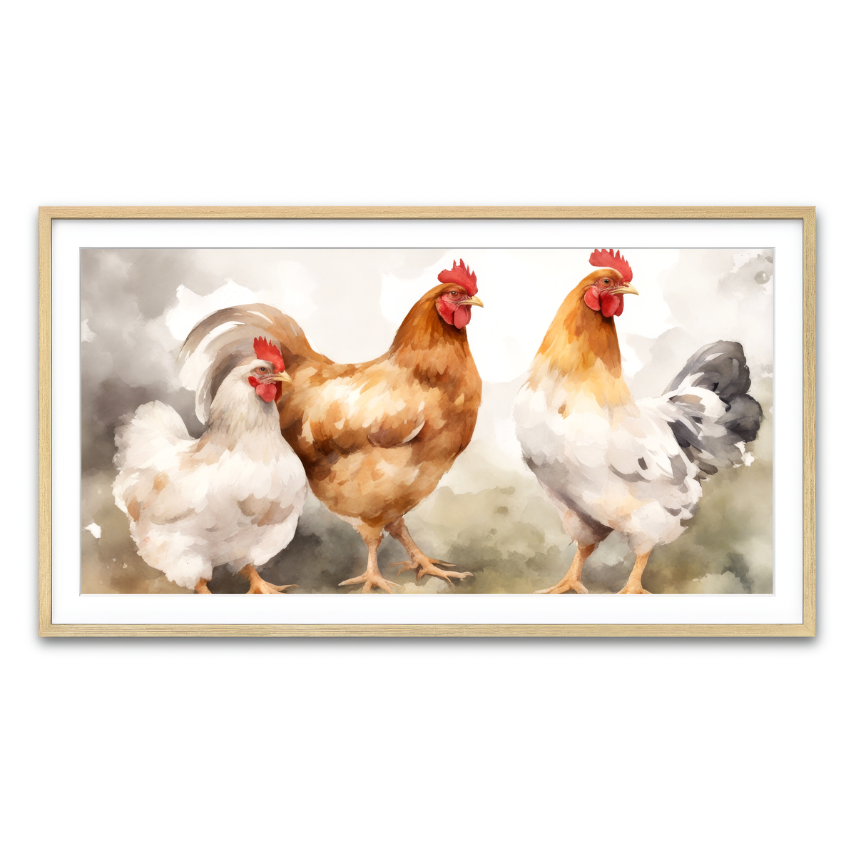 Framed Print 2x1 Natural