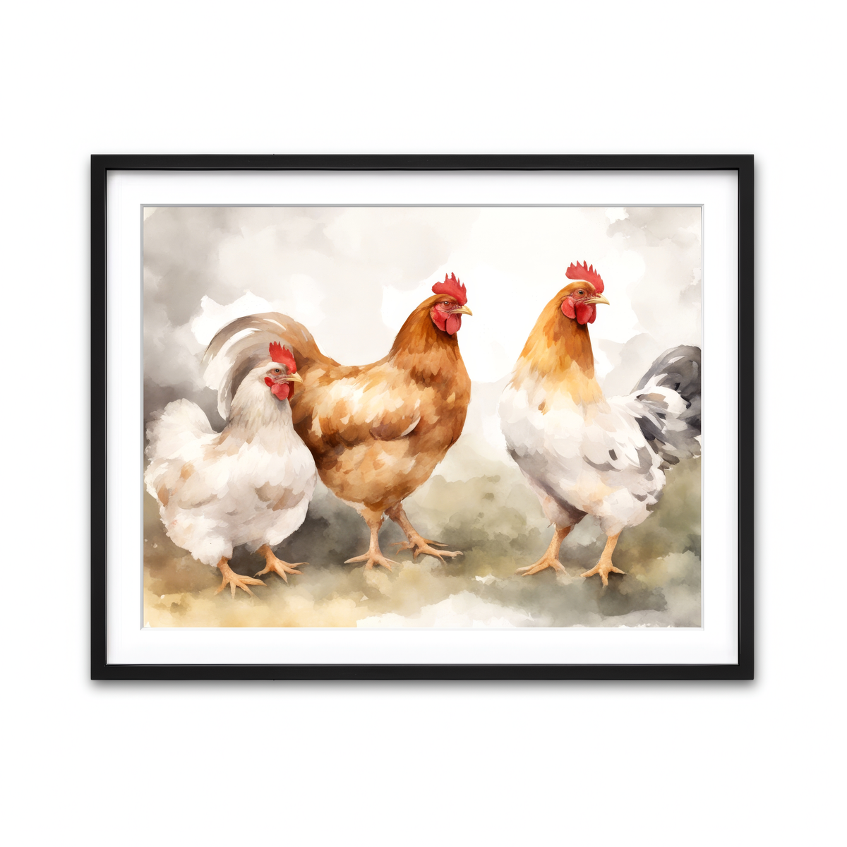 Framed Print 4x3 Black