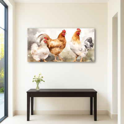 AUTO-MOCKUP ROOM | Chicken watercolor