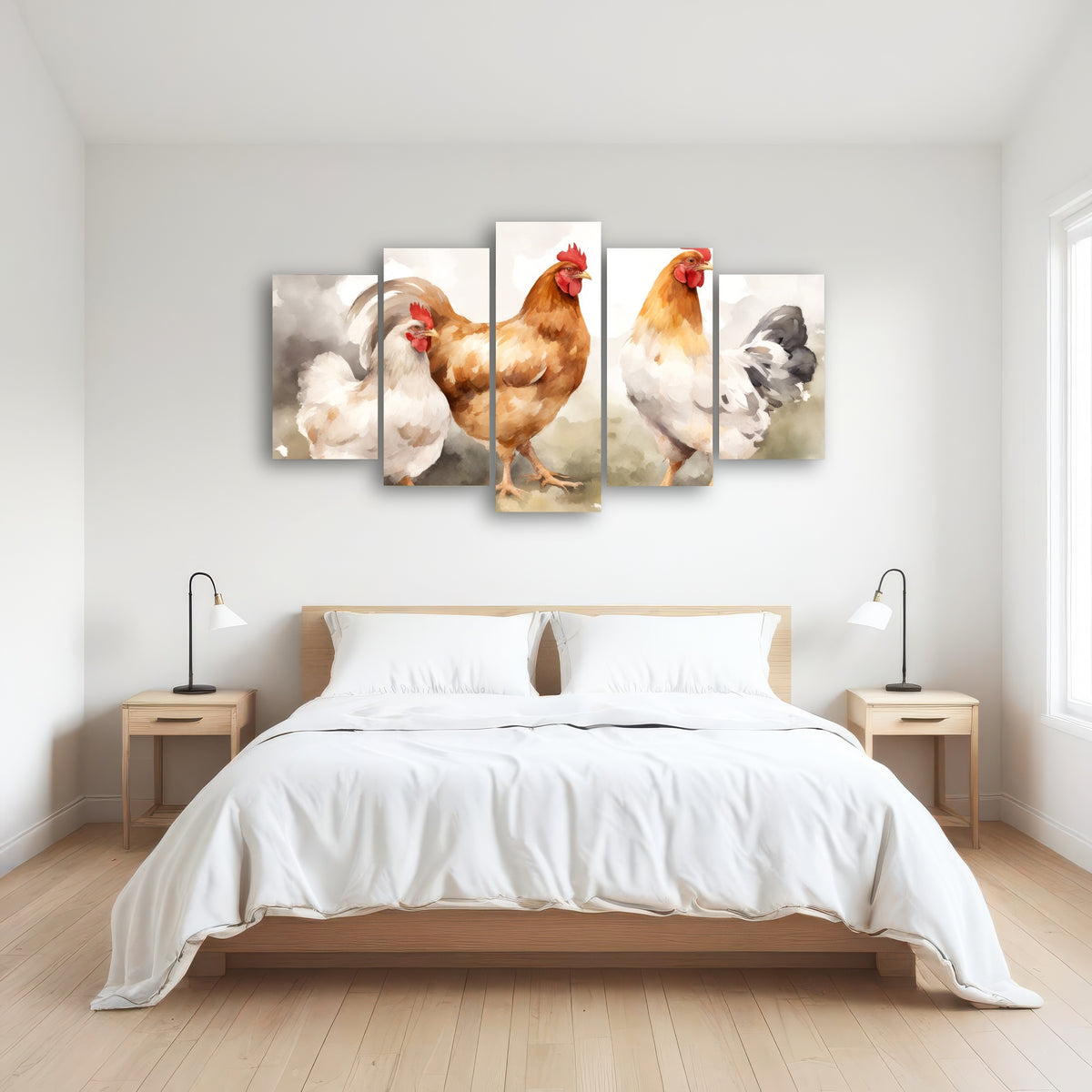 AUTO-MOCKUP ROOM | Chicken watercolor