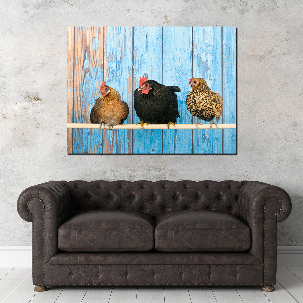 Chickens in Henhouse Wall Art