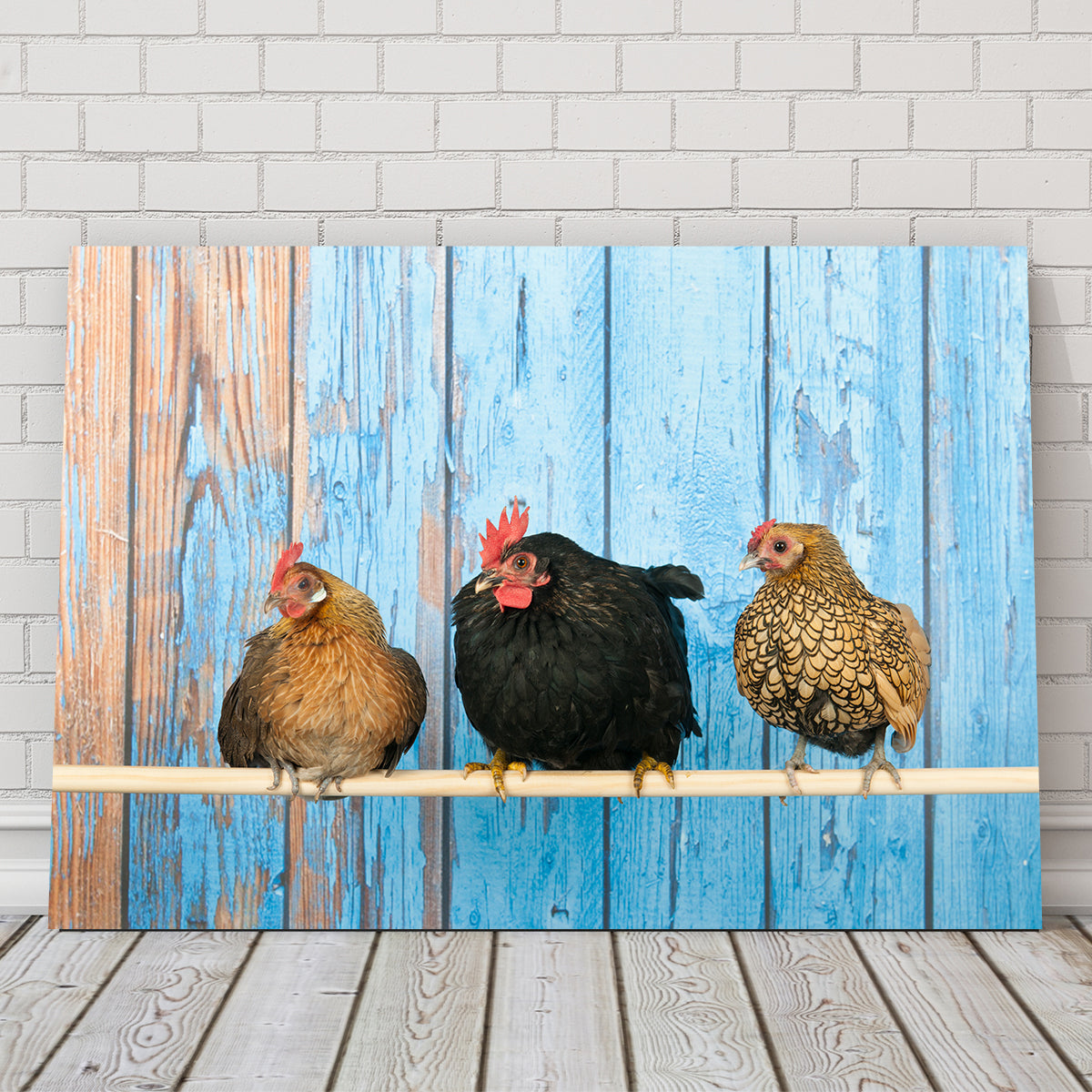 Chickens in Henhouse Wall Art