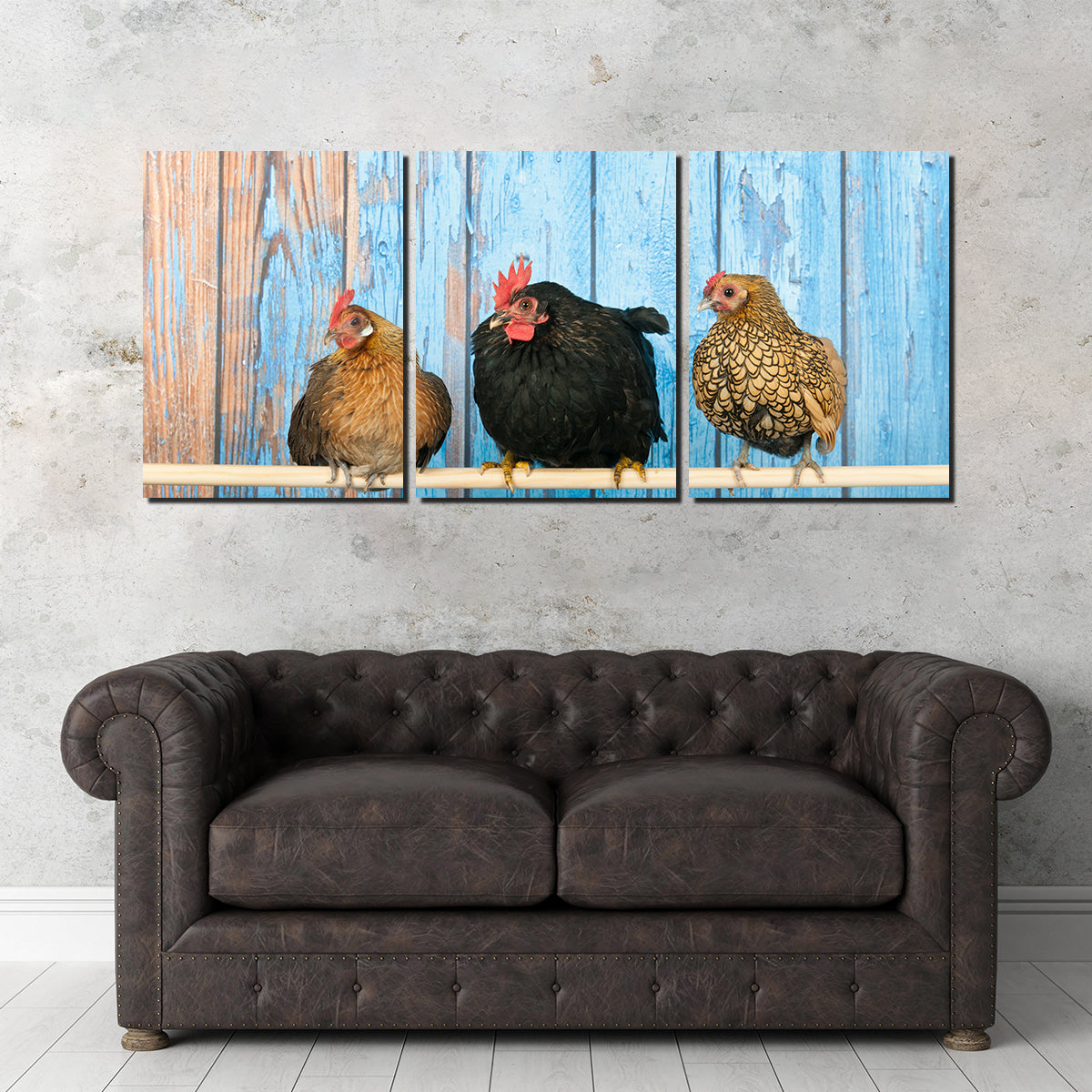 Chickens in Henhouse Wall Art