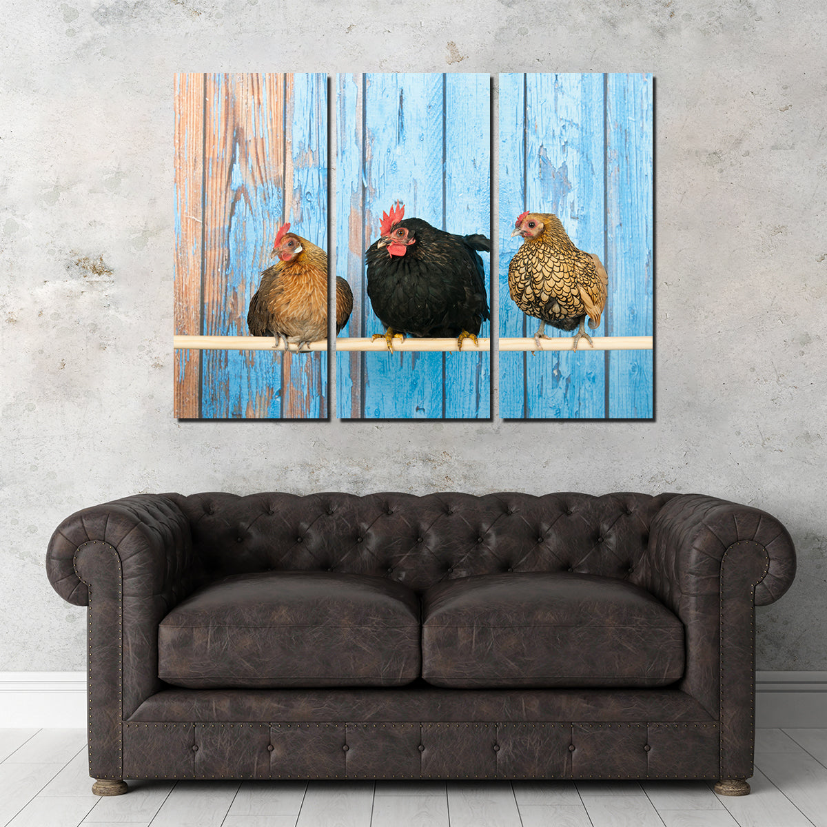 Chickens in Henhouse Wall Art