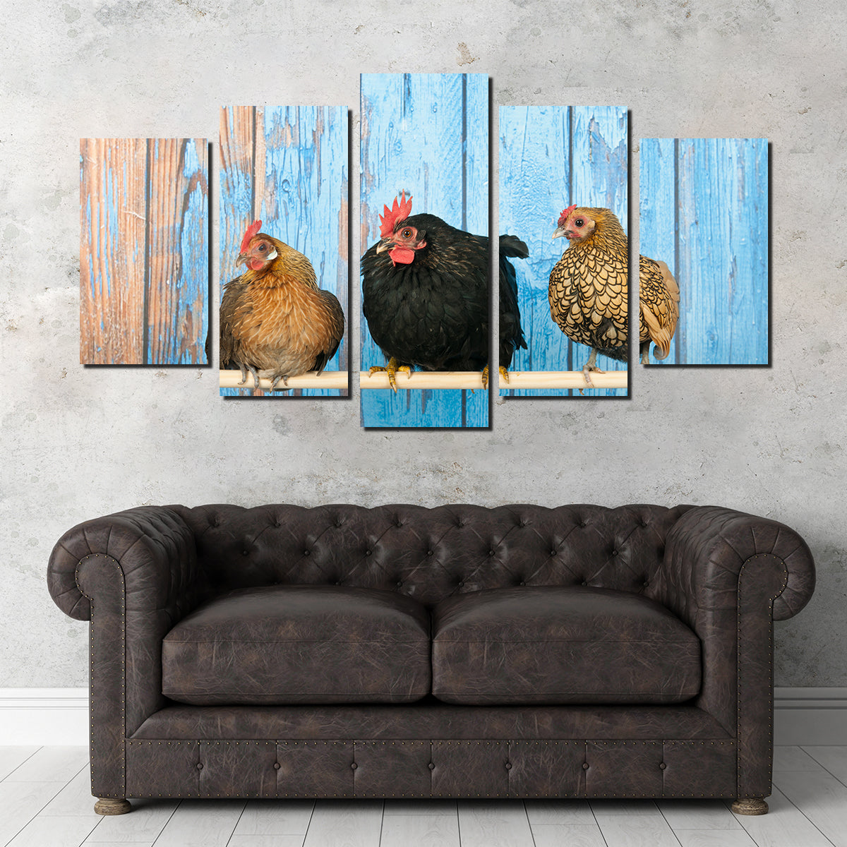 Chickens in Henhouse Wall Art