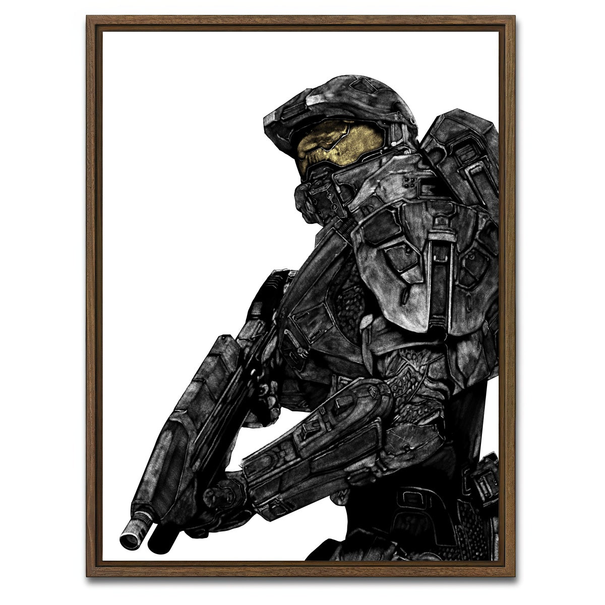 AUTO-MOCKUP WHITE | Chief 2 | 1 Piece | Walnut Framed Canvas | group=3x4