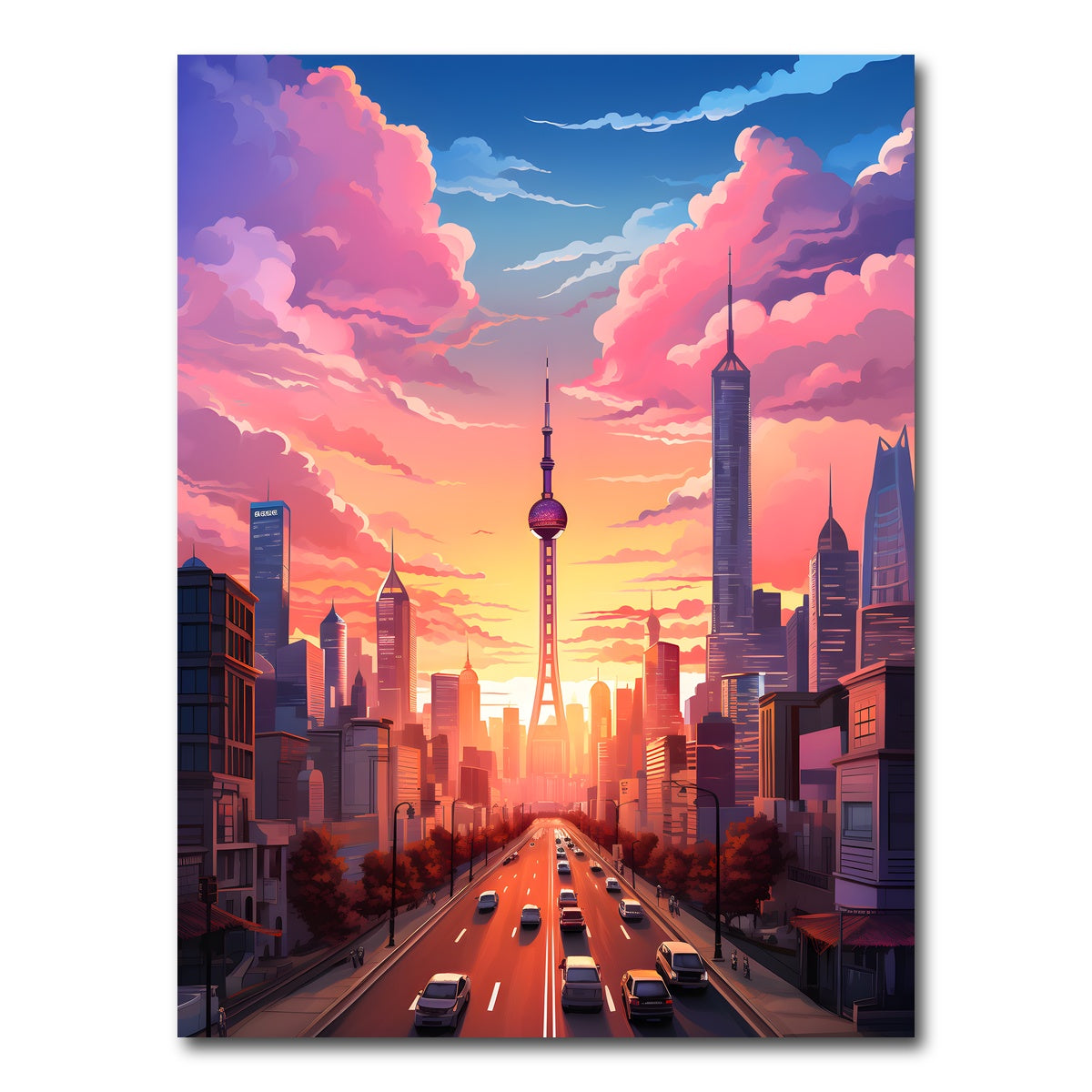 AUTO-MOCKUP WHITE | China - Shanghai | 1 Piece | Gallery Wrap Canvas | group=3x4