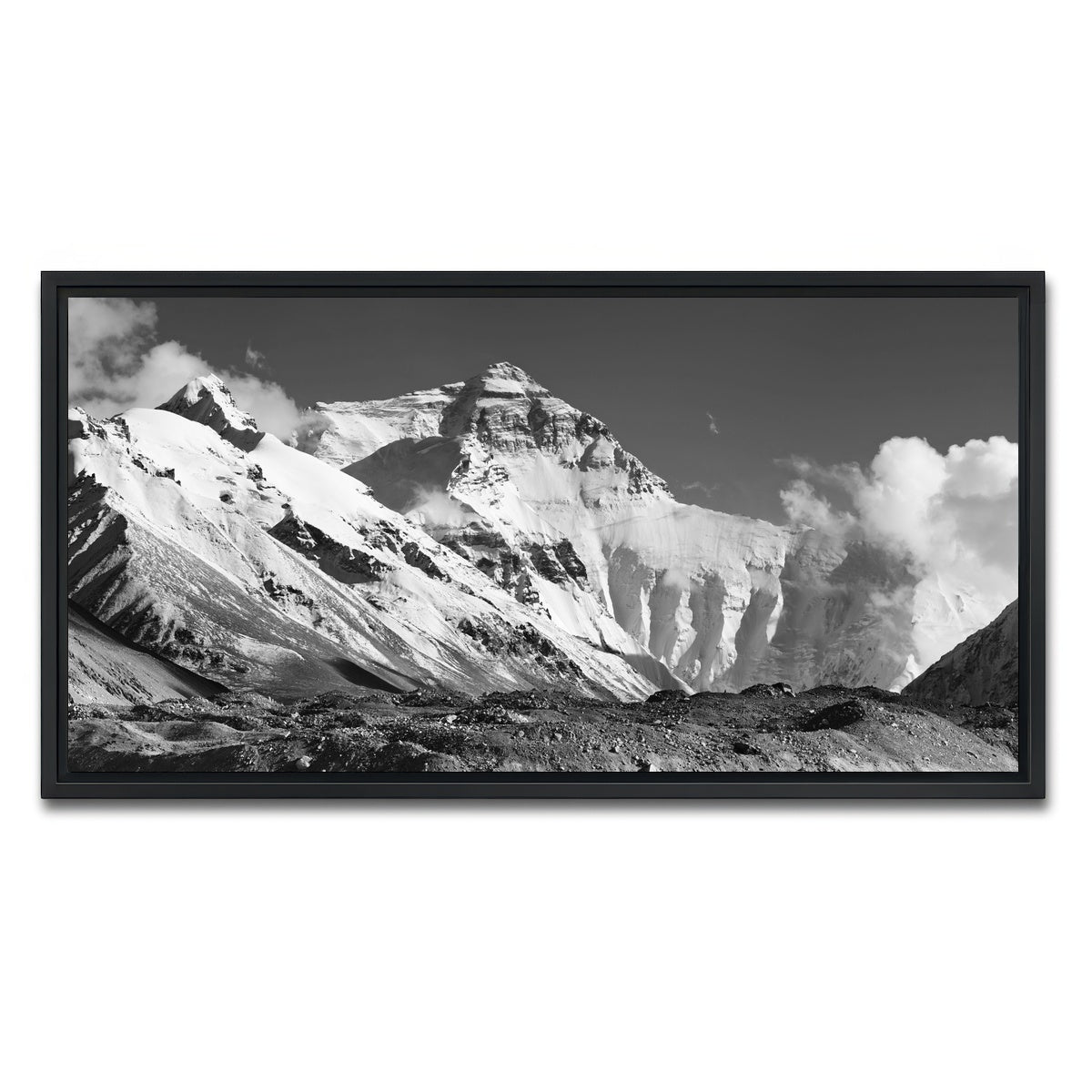 AUTO-MOCKUP WHITE | Chomolungma - Everest | 1 Piece | Black Framed Canvas | group=2x1