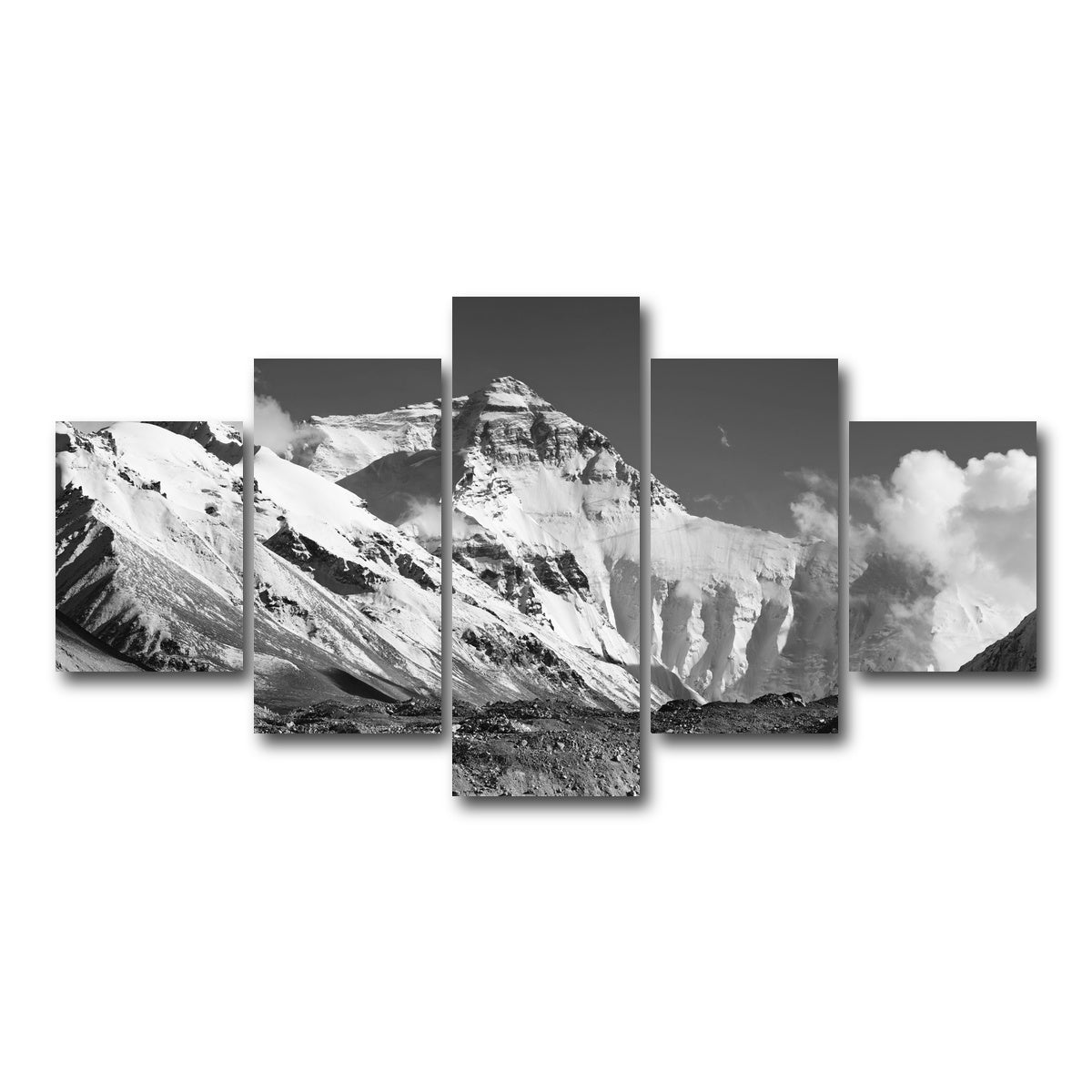 AUTO-MOCKUP WHITE | Chomolungma - Everest | 5 Piece | Gallery Wrap Canvas | group=5_short