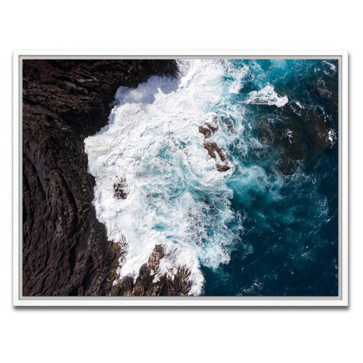 AUTO-MOCKUP WHITE | Choppy Waters | 1 Piece | White Framed Canvas | group=4x3
