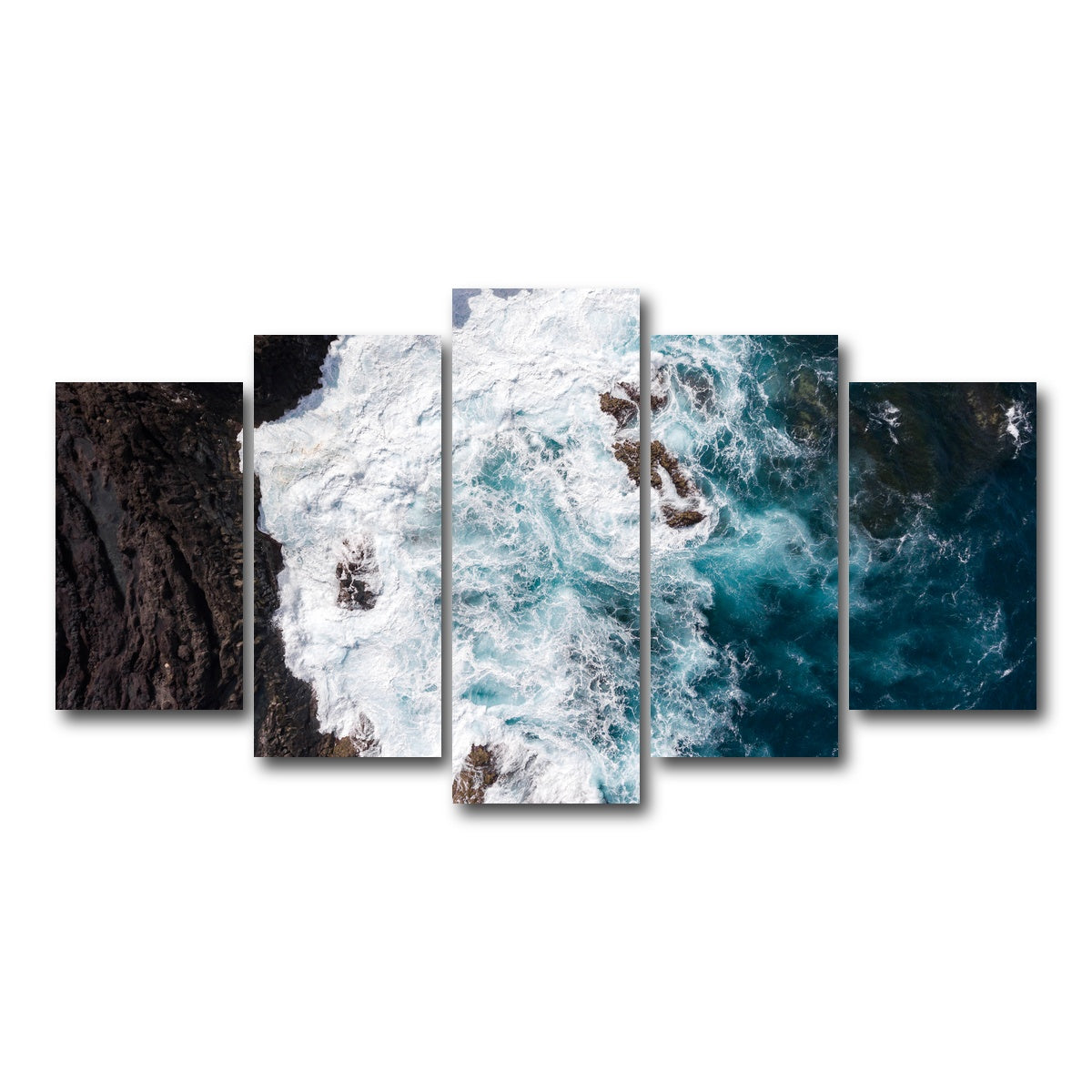 AUTO-MOCKUP WHITE | Choppy Waters | 5 Piece | Gallery Wrap Canvas | group=5_normal