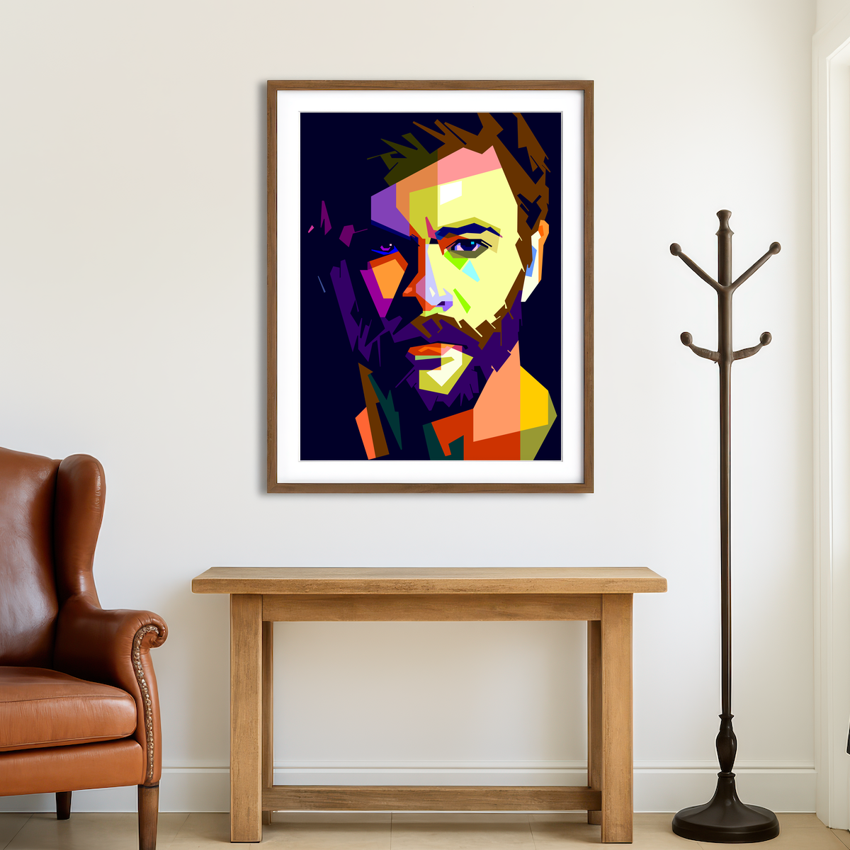AUTO-MOCKUP ROOM | Chris Hemsworth Wall Art