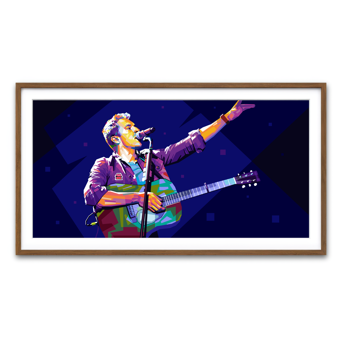 Framed Print 2x1 Walnut