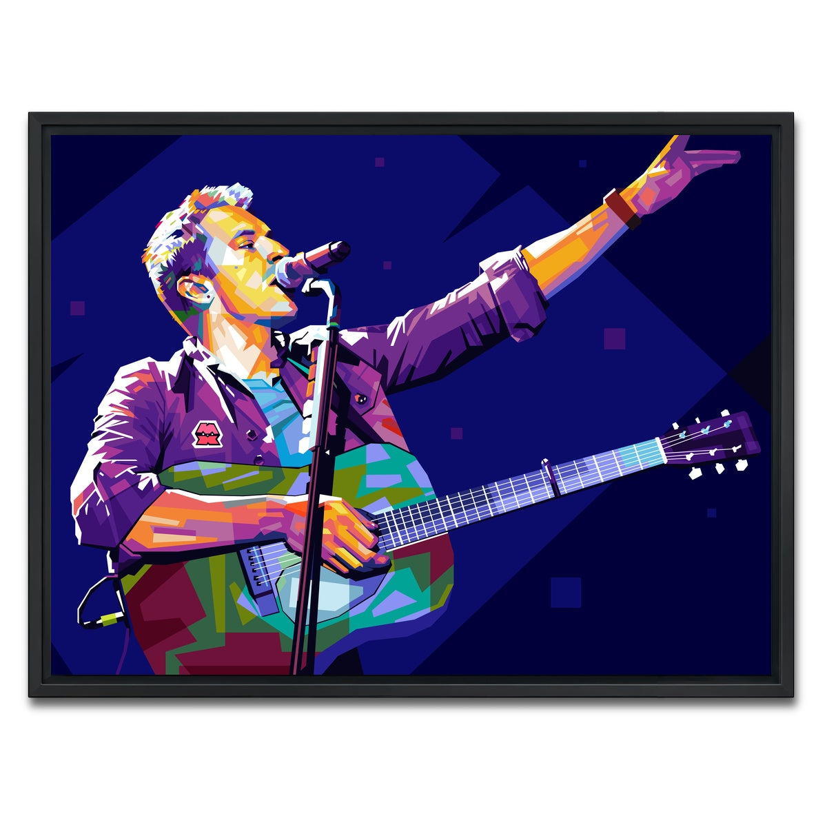 AUTO-MOCKUP WHITE | Chris Martin | 1 Piece | Black Framed Canvas | group=4x3