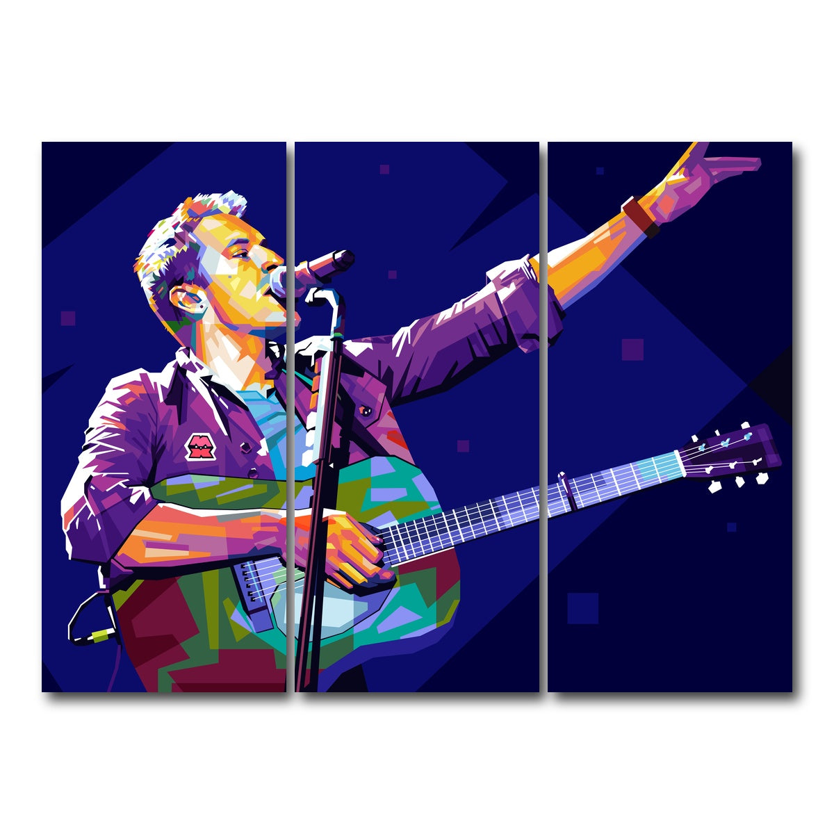 AUTO-MOCKUP WHITE | Chris Martin | 3 Piece | Gallery Wrap Canvas | group=8x18