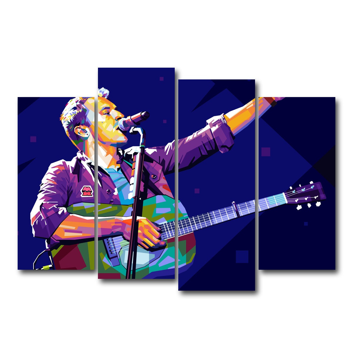 AUTO-MOCKUP WHITE | Chris Martin | 4 Piece | Gallery Wrap Canvas | group=4_normal