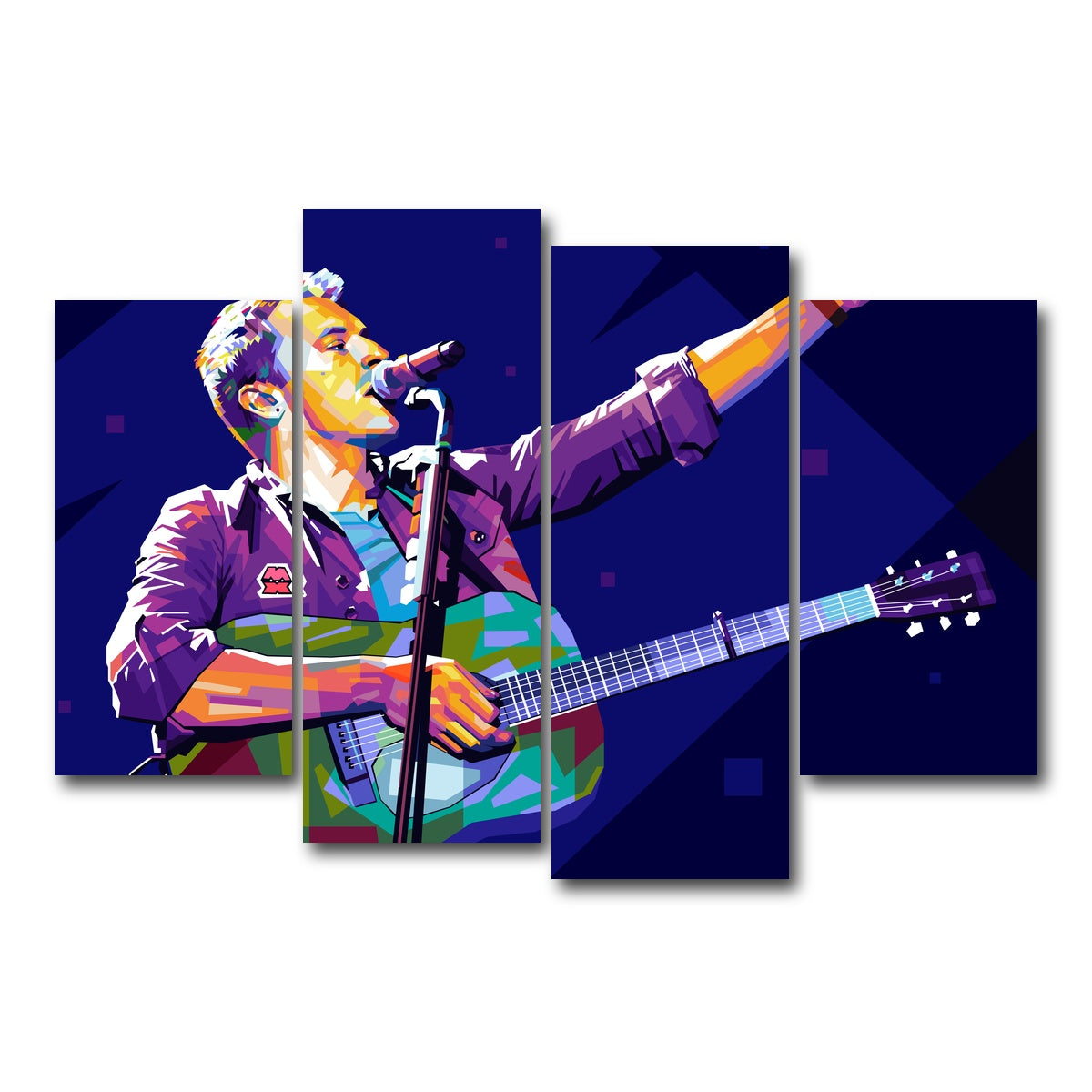 AUTO-MOCKUP WHITE | Chris Martin | 4 Piece | Gallery Wrap Canvas | group=4_short