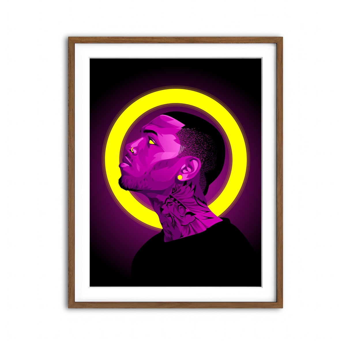 Framed Print 3x4 Walnut