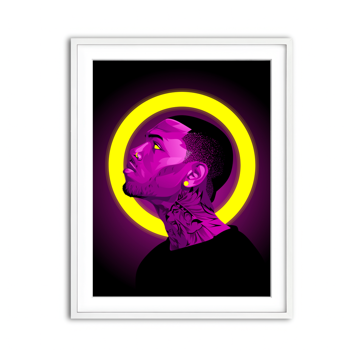 Framed Print 3x4 White