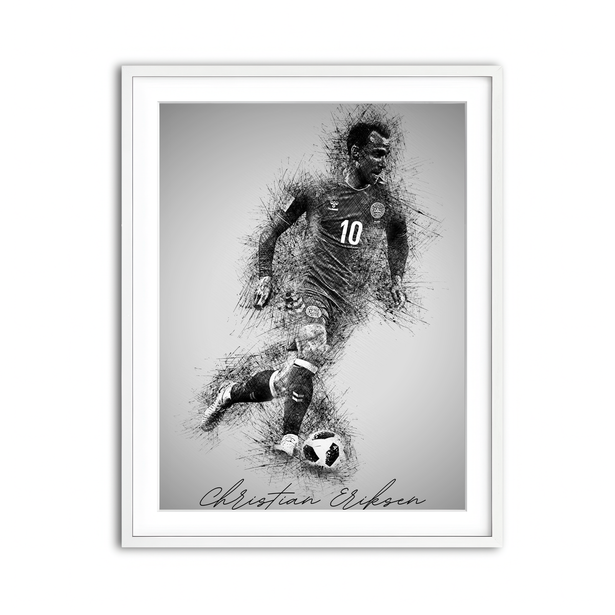 Framed Print 3x4 White