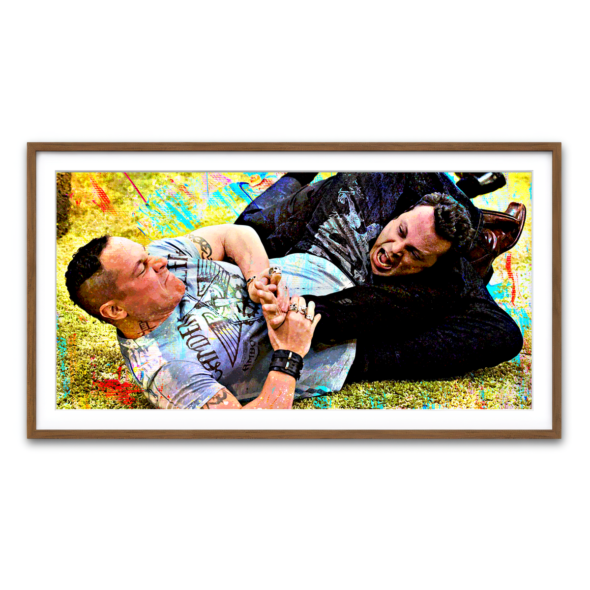 Framed Print 2x1 Walnut