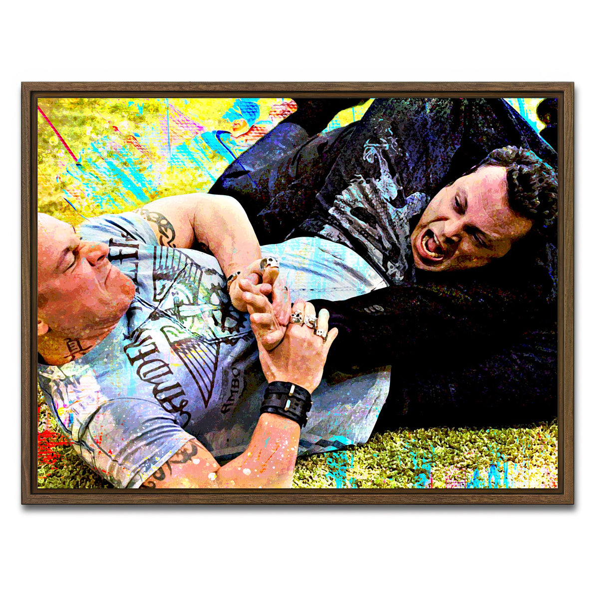AUTO-MOCKUP WHITE | Christmas Armbar | 1 Piece | Walnut Framed Canvas | group=4x3