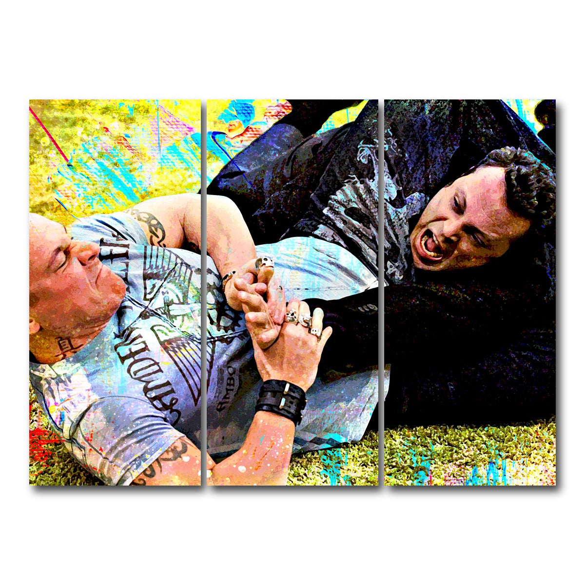 AUTO-MOCKUP WHITE | Christmas Armbar | 3 Piece | Gallery Wrap Canvas | group=8x18