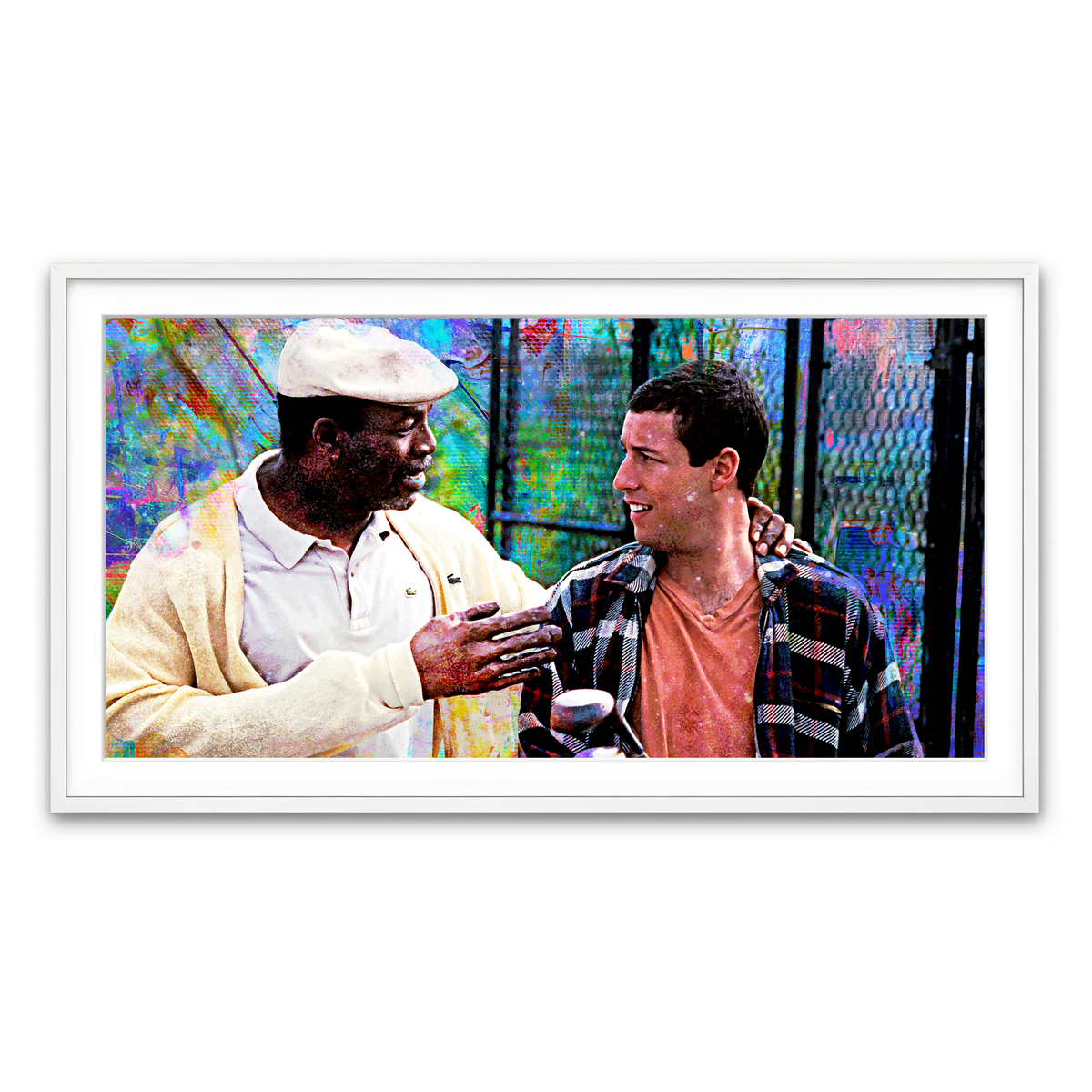 Framed Print 2x1 White