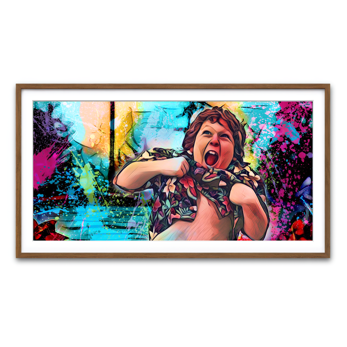 Framed Print 2x1 Walnut