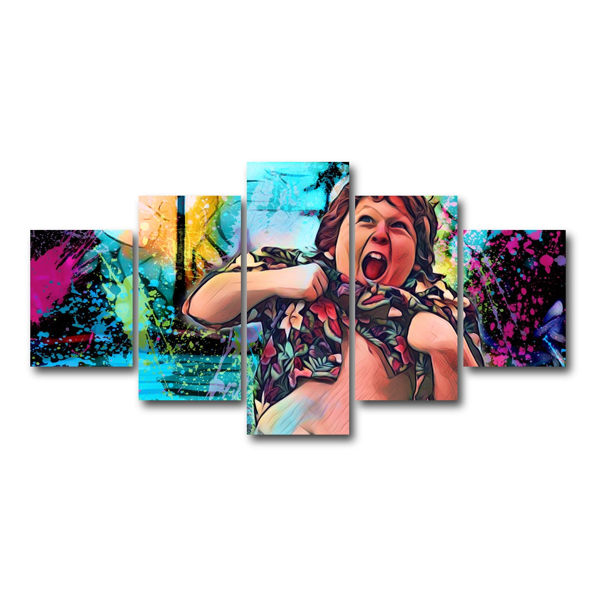 AUTO-MOCKUP WHITE | Chunk | 5 Piece | Gallery Wrap Canvas | group=5_short