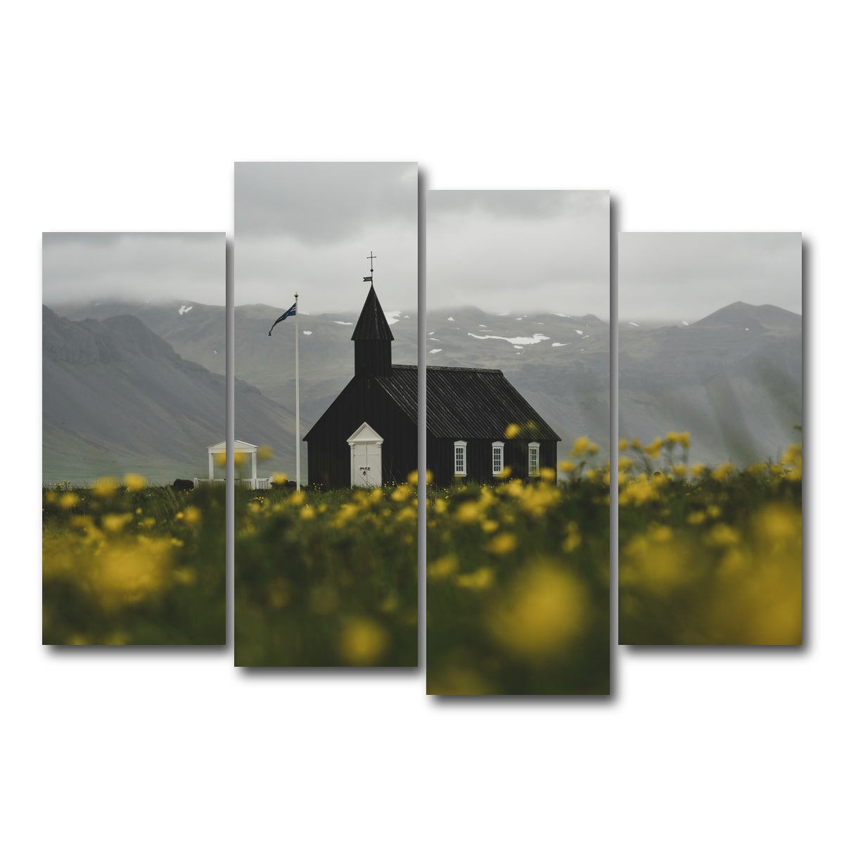 AUTO-MOCKUP WHITE | Church Flowers | 4 Piece | Gallery Wrap Canvas | group=4_normal