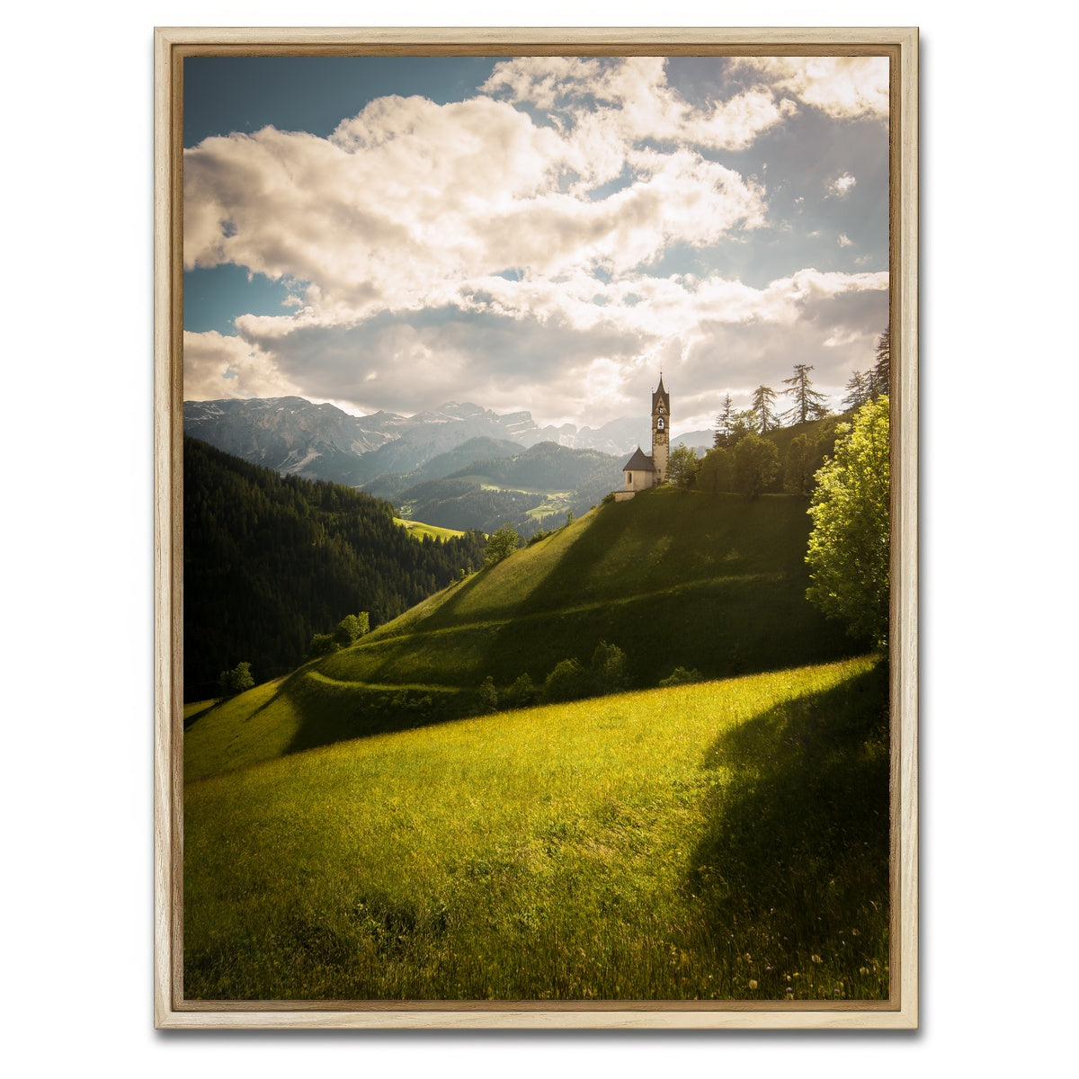 AUTO-MOCKUP WHITE | Church of Santa Barbara | 1 Piece | Natural Framed Canvas | group=3x4