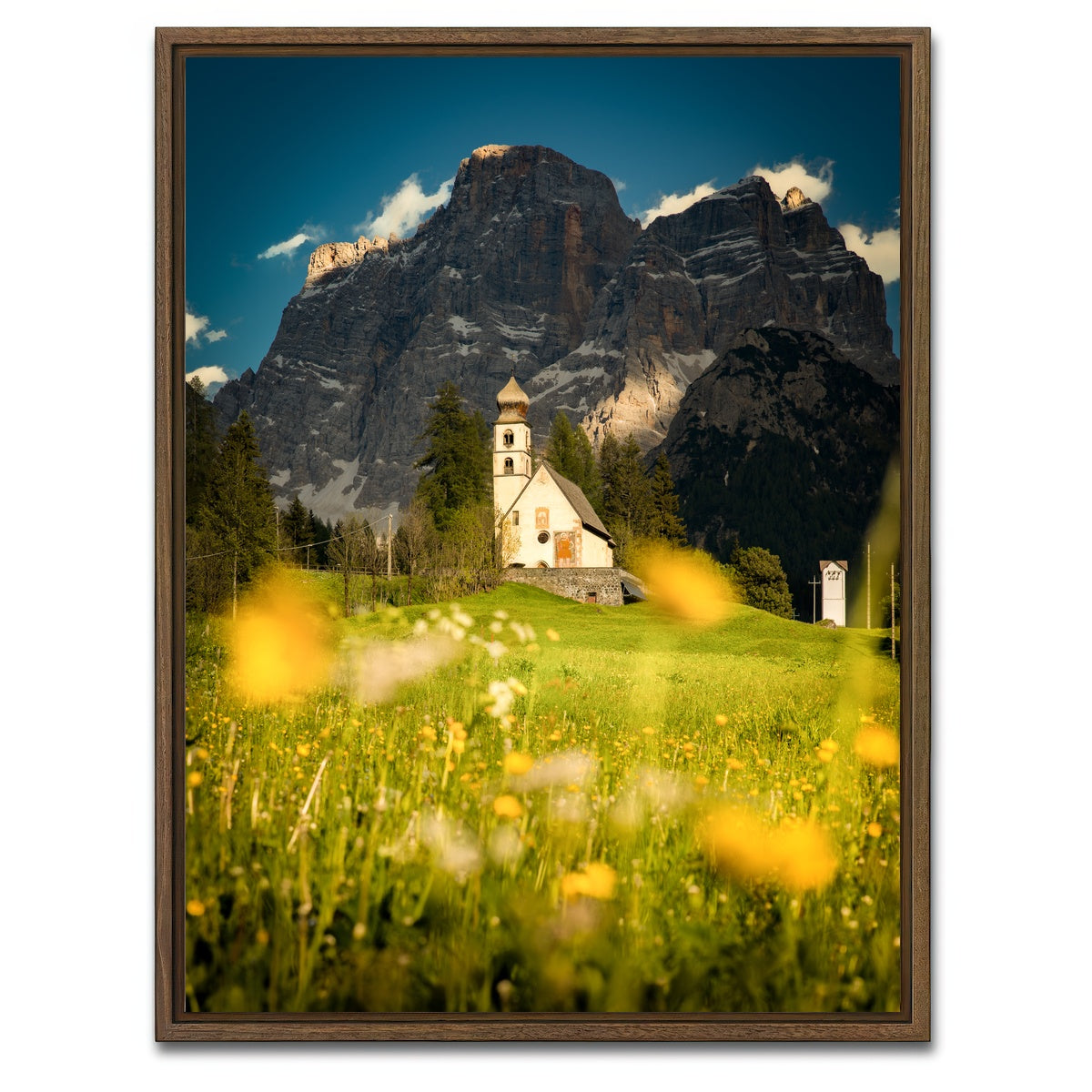 AUTO-MOCKUP WHITE | Church of Santa Fosca LL | 1 Piece | Walnut Framed Canvas | group=3x4