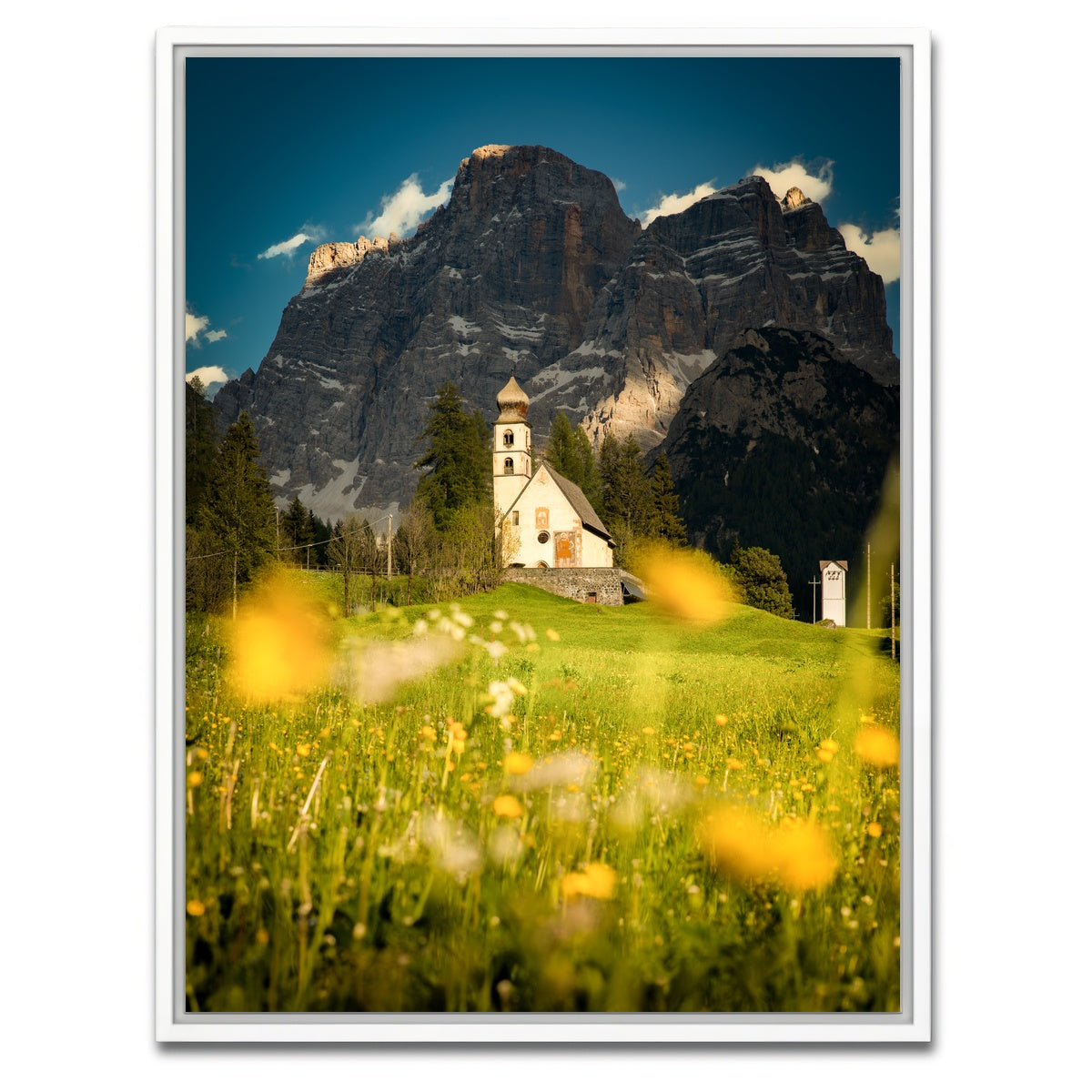AUTO-MOCKUP WHITE | Church of Santa Fosca LL | 1 Piece | White Framed Canvas | group=3x4