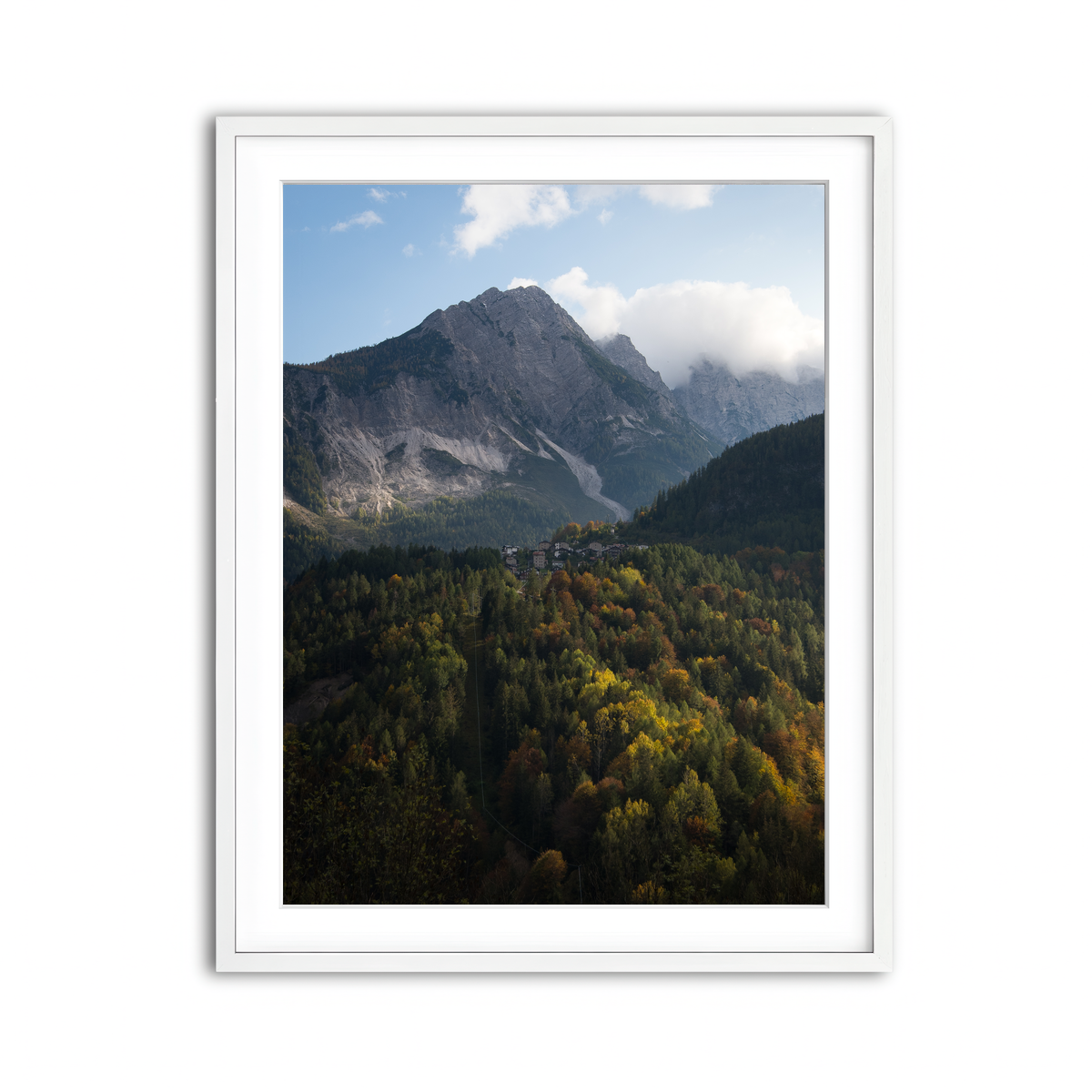 Framed Print 3x4 White