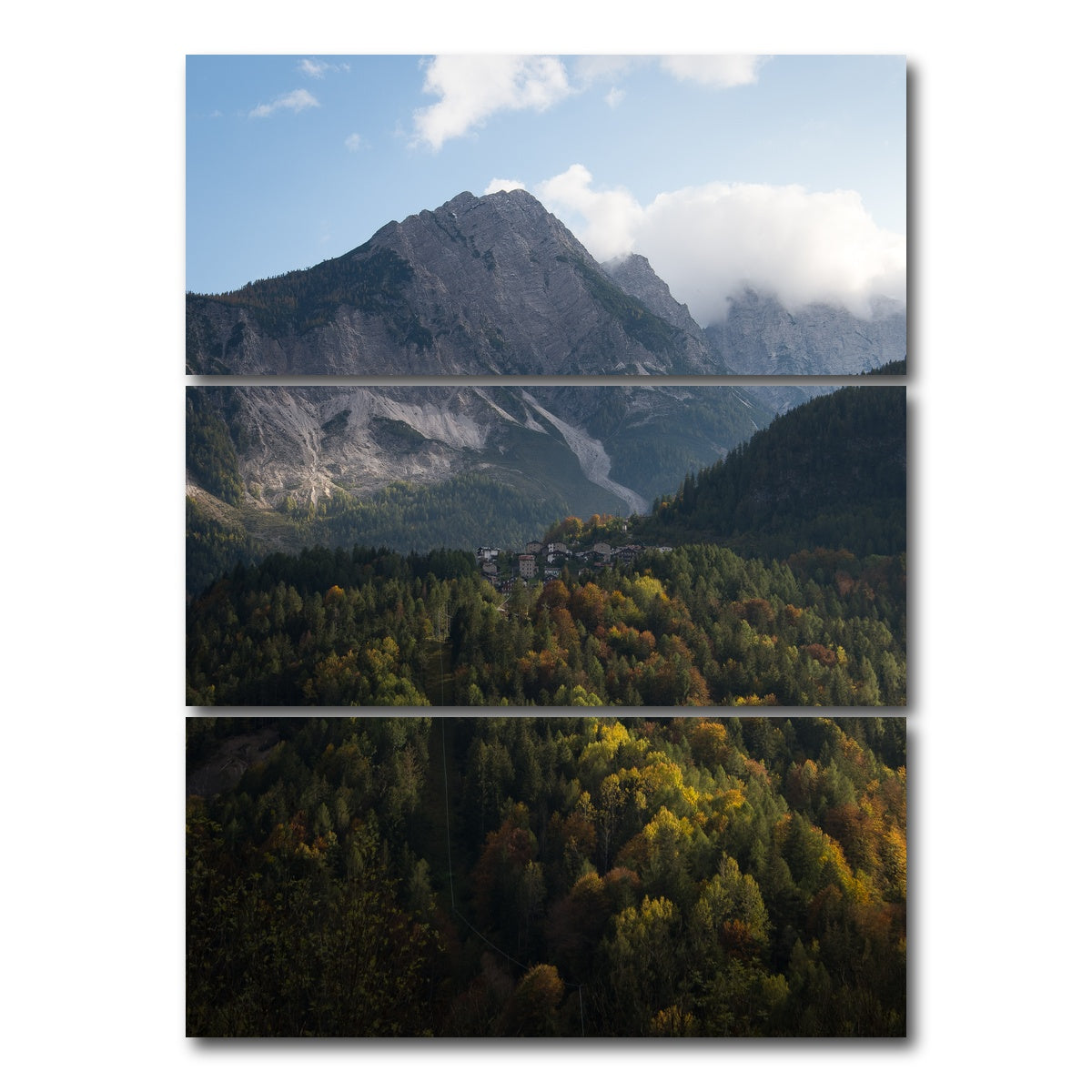 AUTO-MOCKUP WHITE | Cibiana | 3 Piece | Gallery Wrap Canvas | group=8x18_stacked