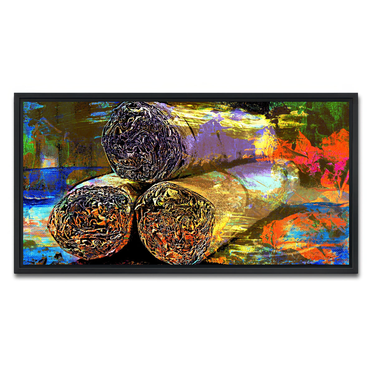 AUTO-MOCKUP WHITE | Cigars Abstract | 1 Piece | Black Framed Canvas | group=2x1