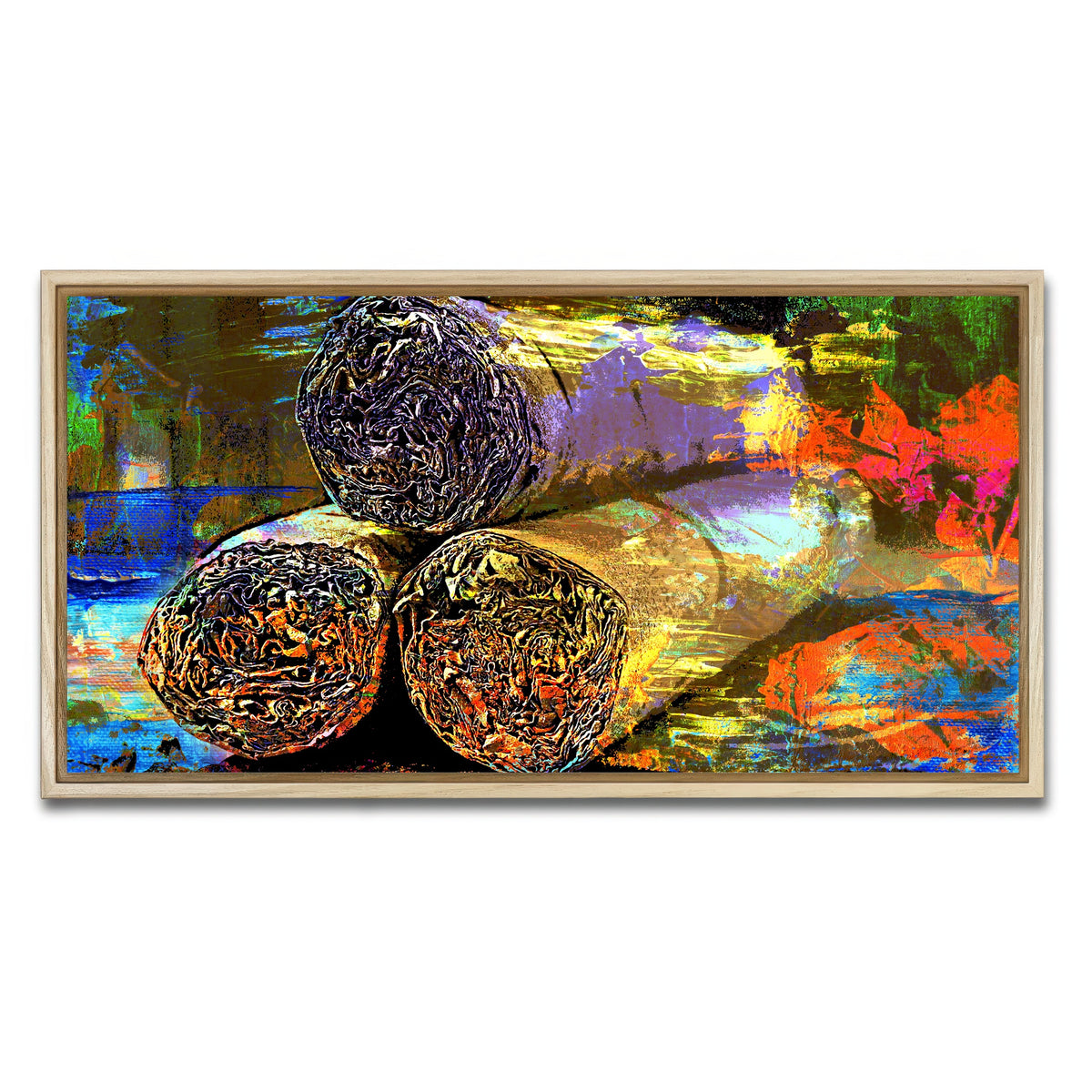 AUTO-MOCKUP WHITE | Cigars Abstract | 1 Piece | Natural Framed Canvas | group=2x1